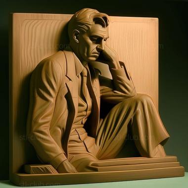 3D model Edward Hopper American artist (STL)